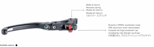 APM-PROJECT - BIKE-SECTOR - LIGHTECH LEVE FRENO RIBALTABILE CON REGOLAZIONE DA DESTRA